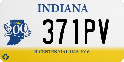 IN license plate 371PV