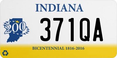 IN license plate 371QA
