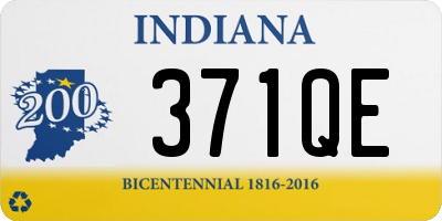 IN license plate 371QE