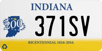 IN license plate 371SV