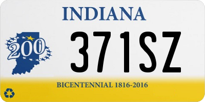 IN license plate 371SZ