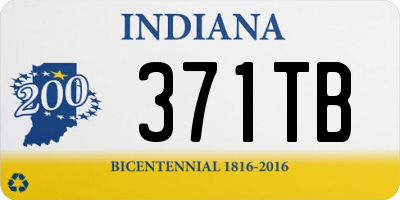 IN license plate 371TB