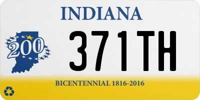 IN license plate 371TH