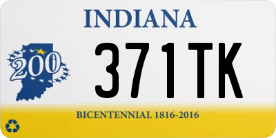 IN license plate 371TK