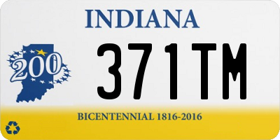 IN license plate 371TM