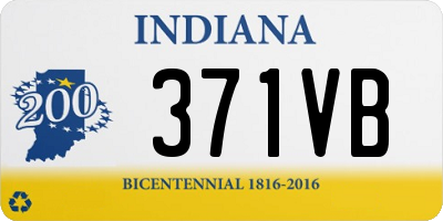 IN license plate 371VB