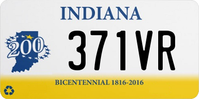 IN license plate 371VR