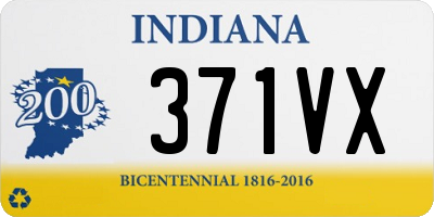 IN license plate 371VX
