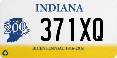 IN license plate 371XQ