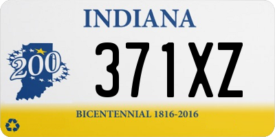 IN license plate 371XZ