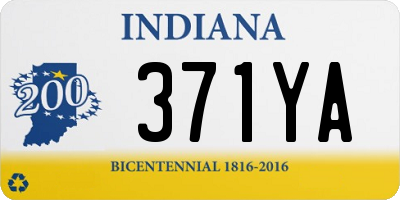 IN license plate 371YA