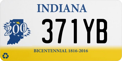 IN license plate 371YB