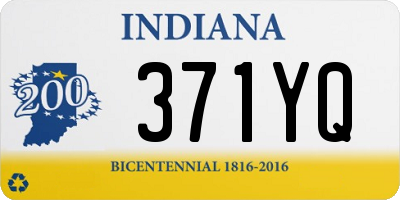 IN license plate 371YQ