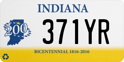 IN license plate 371YR
