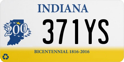 IN license plate 371YS