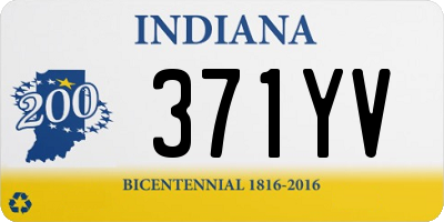 IN license plate 371YV