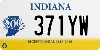 IN license plate 371YW