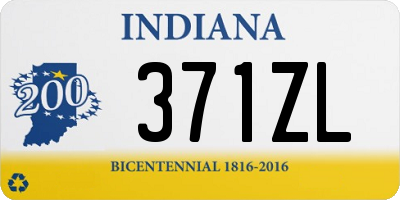 IN license plate 371ZL