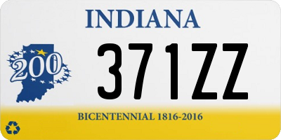 IN license plate 371ZZ