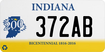 IN license plate 372AB