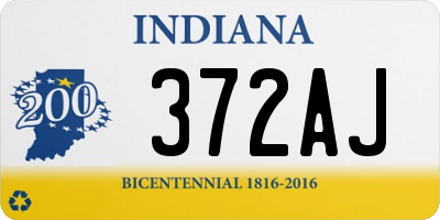 IN license plate 372AJ