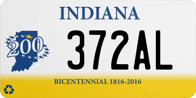 IN license plate 372AL