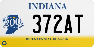 IN license plate 372AT