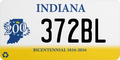 IN license plate 372BL