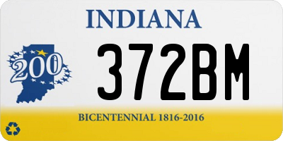 IN license plate 372BM