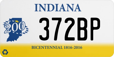 IN license plate 372BP