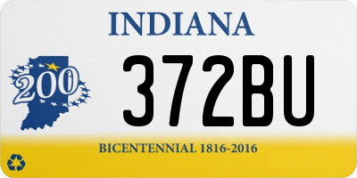 IN license plate 372BU