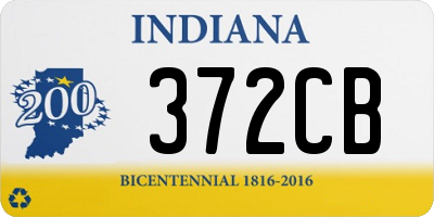 IN license plate 372CB