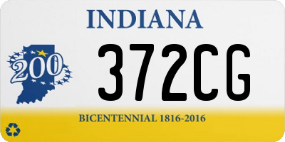 IN license plate 372CG