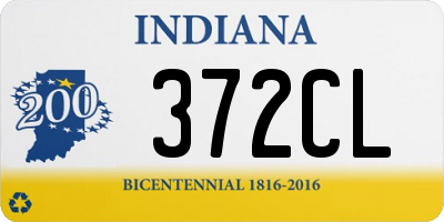 IN license plate 372CL