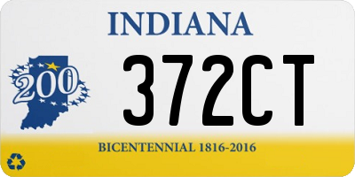 IN license plate 372CT