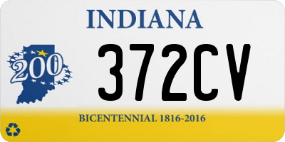 IN license plate 372CV