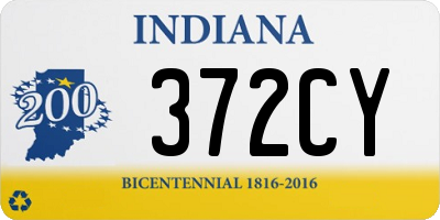 IN license plate 372CY
