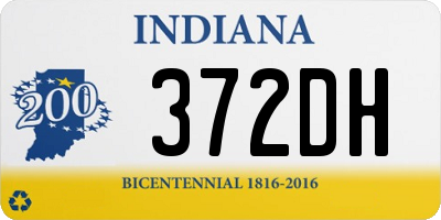 IN license plate 372DH