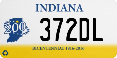 IN license plate 372DL