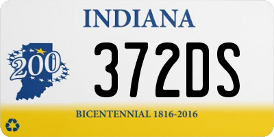 IN license plate 372DS