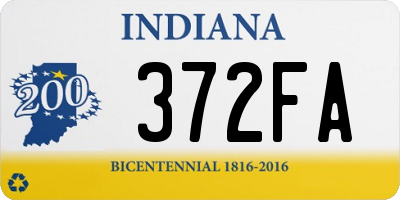 IN license plate 372FA