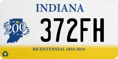 IN license plate 372FH