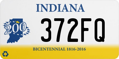 IN license plate 372FQ