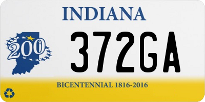 IN license plate 372GA