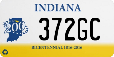 IN license plate 372GC