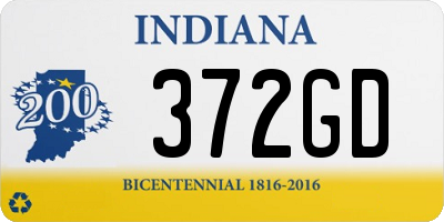 IN license plate 372GD