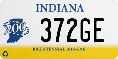 IN license plate 372GE