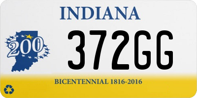 IN license plate 372GG