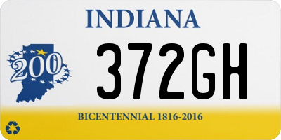 IN license plate 372GH