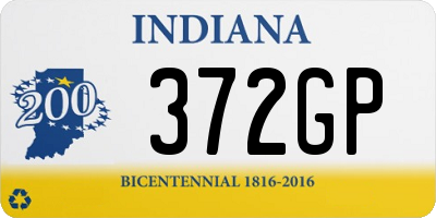 IN license plate 372GP